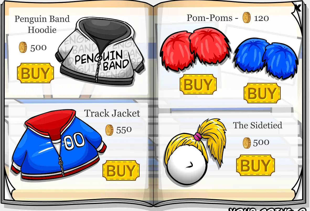 Costume Trunk: Team Blue's Rally Debut, pages 3 and 4