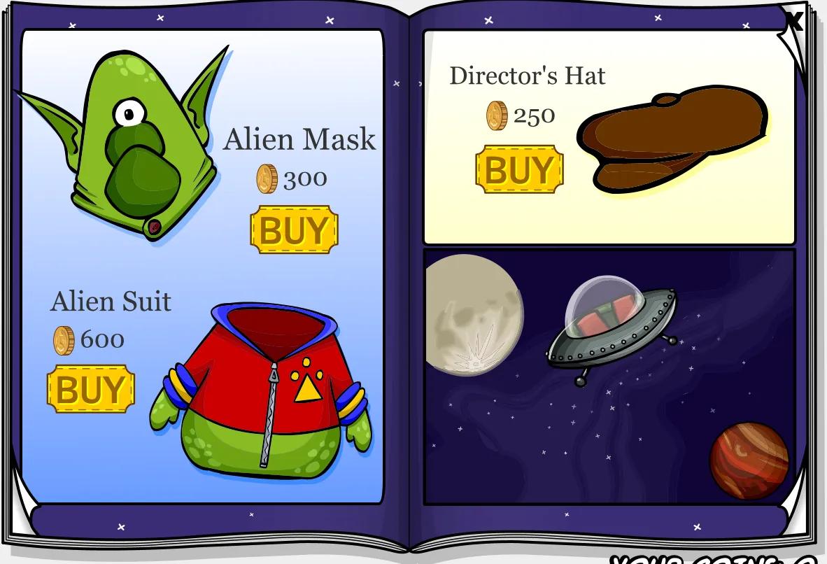 Costume Trunk: Space Adventure, pages 3 and 4
