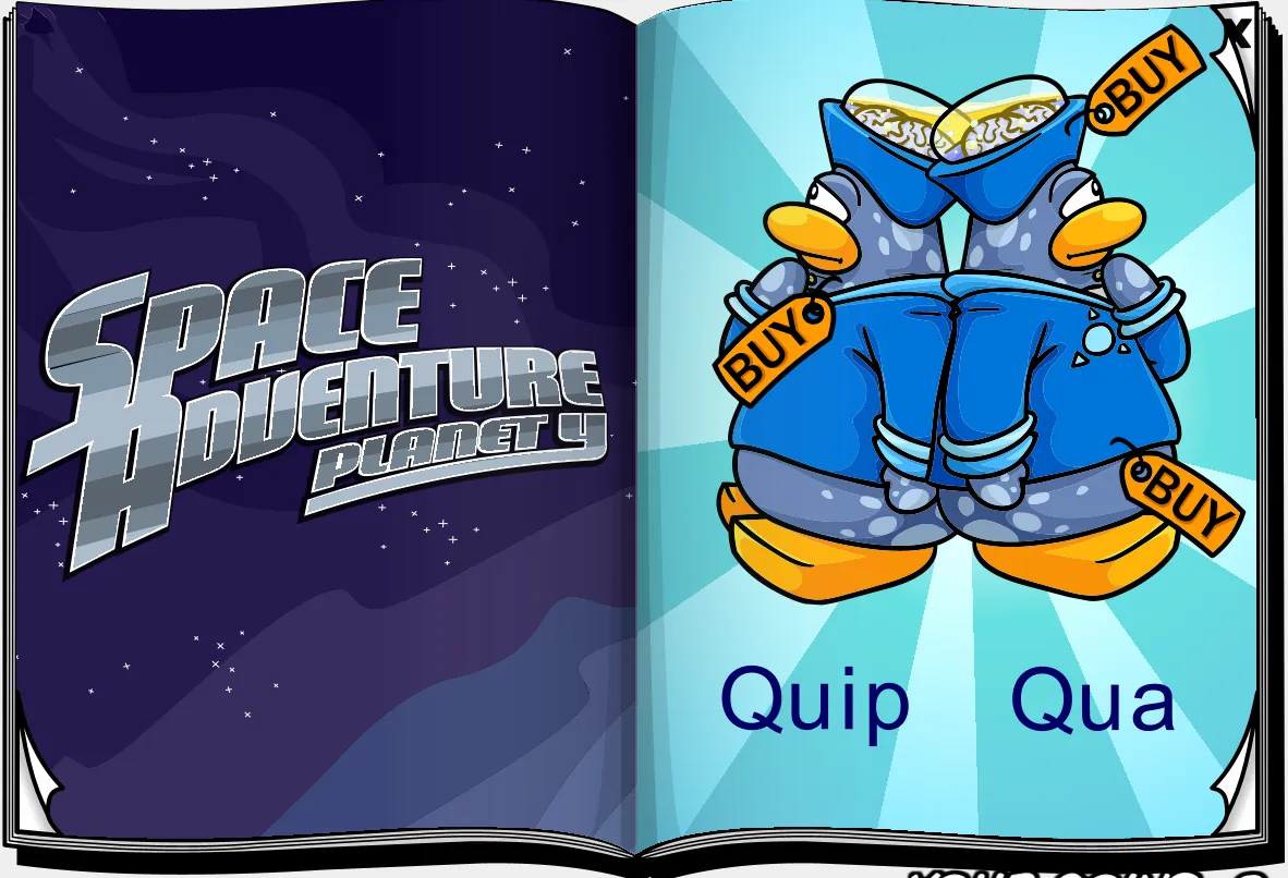 Costume Trunk: Space Adventure Planet Y, pages 3 and 4