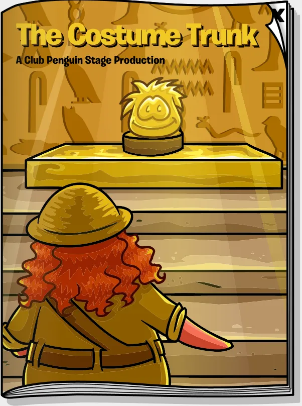 Costume Trunk: Quest for the Golden Puffle, the cover