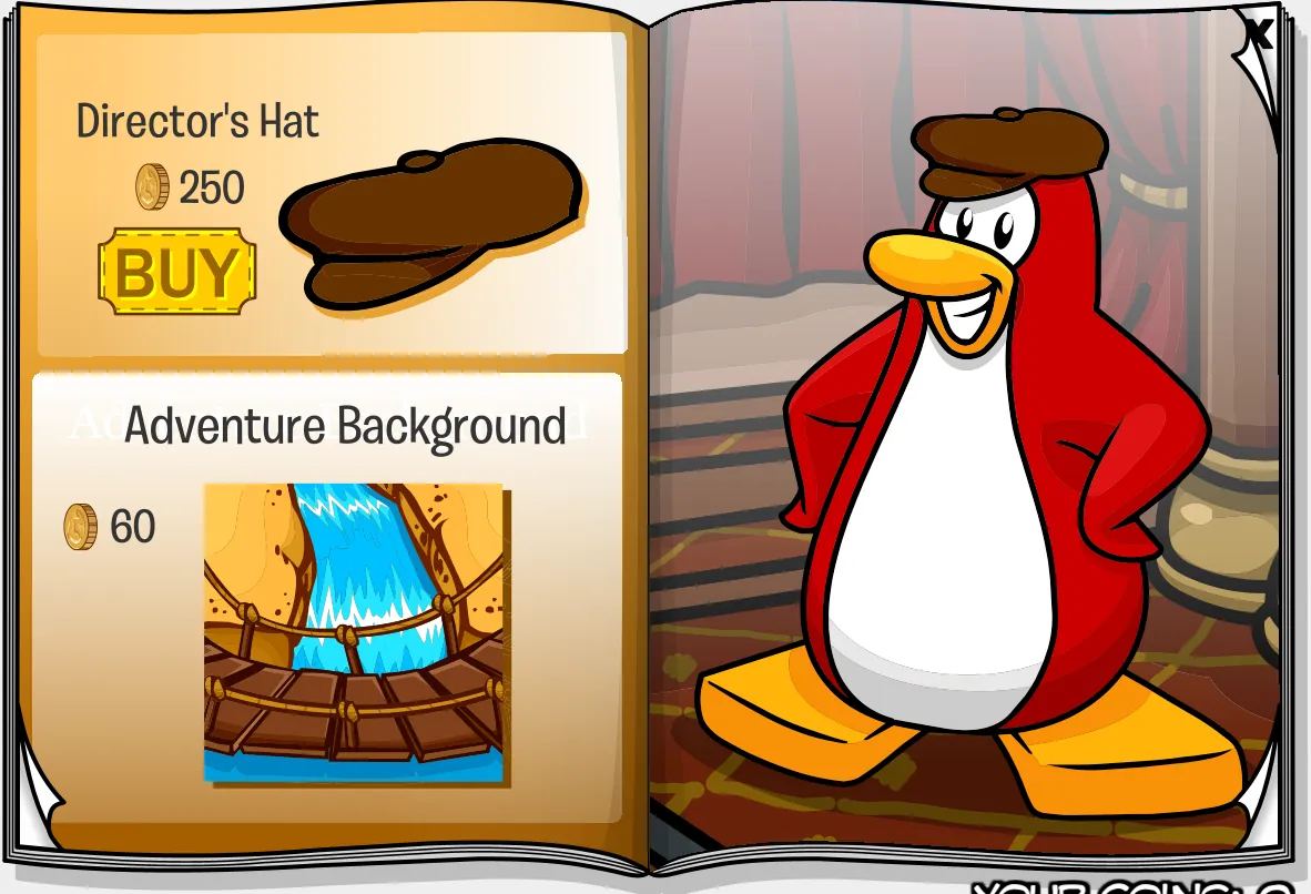 Costume Trunk: Quest for the Golden Puffle, pages 7 and 8