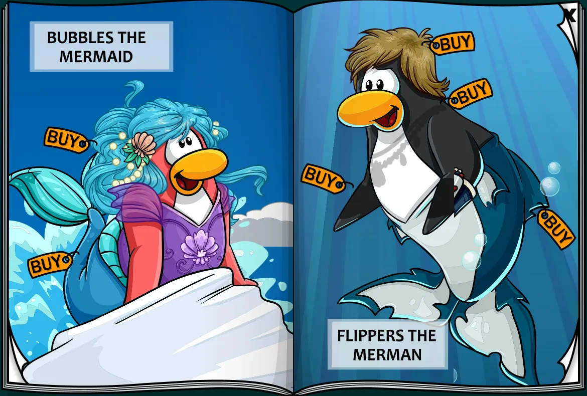Costume Trunk: Underwater Adventure, pages 3 and 4