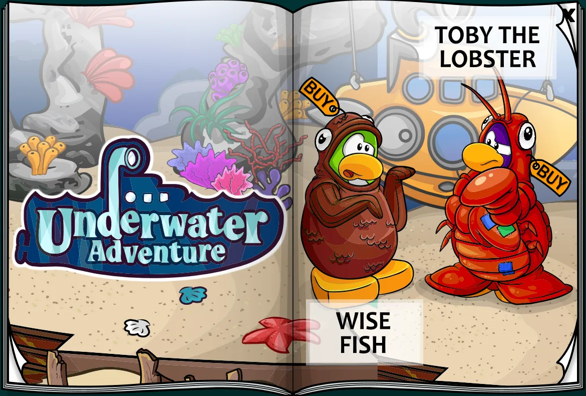 Costume Trunk: Underwater Adventure, pages 5 and 6