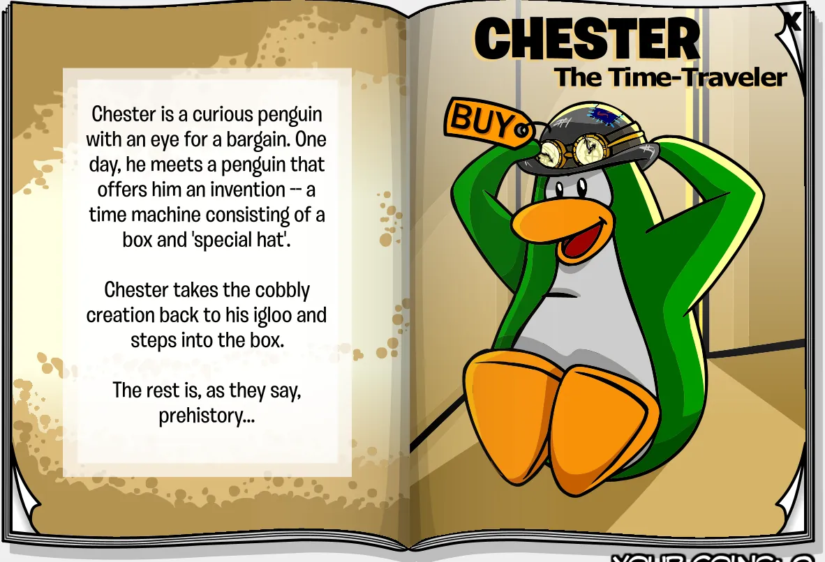 Costume Trunk: The Penguins that Time Forgot, pages 1 and 2