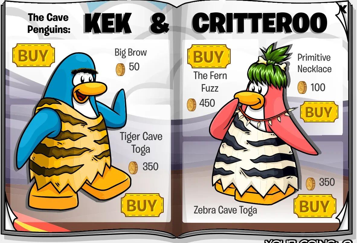 Costume Trunk: The Penguins that Time Forgot, pages 5 and 6