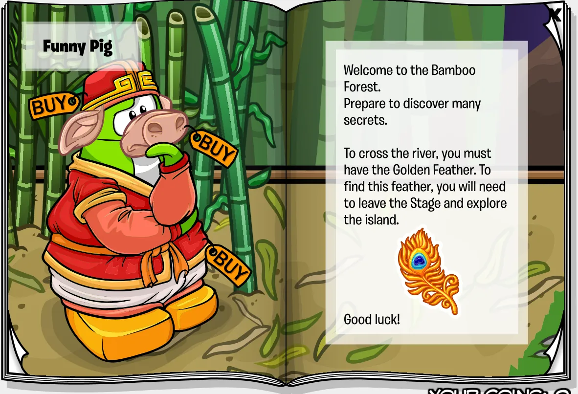 Costume Trunk: Secrets of the Bamboo Forest, pages 1 and 2
