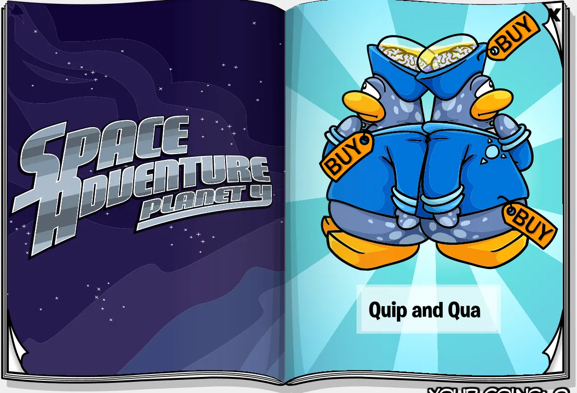 Costume Trunk: Space Adventure Planet Y, pages 3 and 4