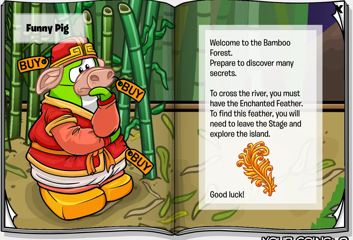 Costume Trunk: Secrets of the Bamboo Forest, pages 1 and 2