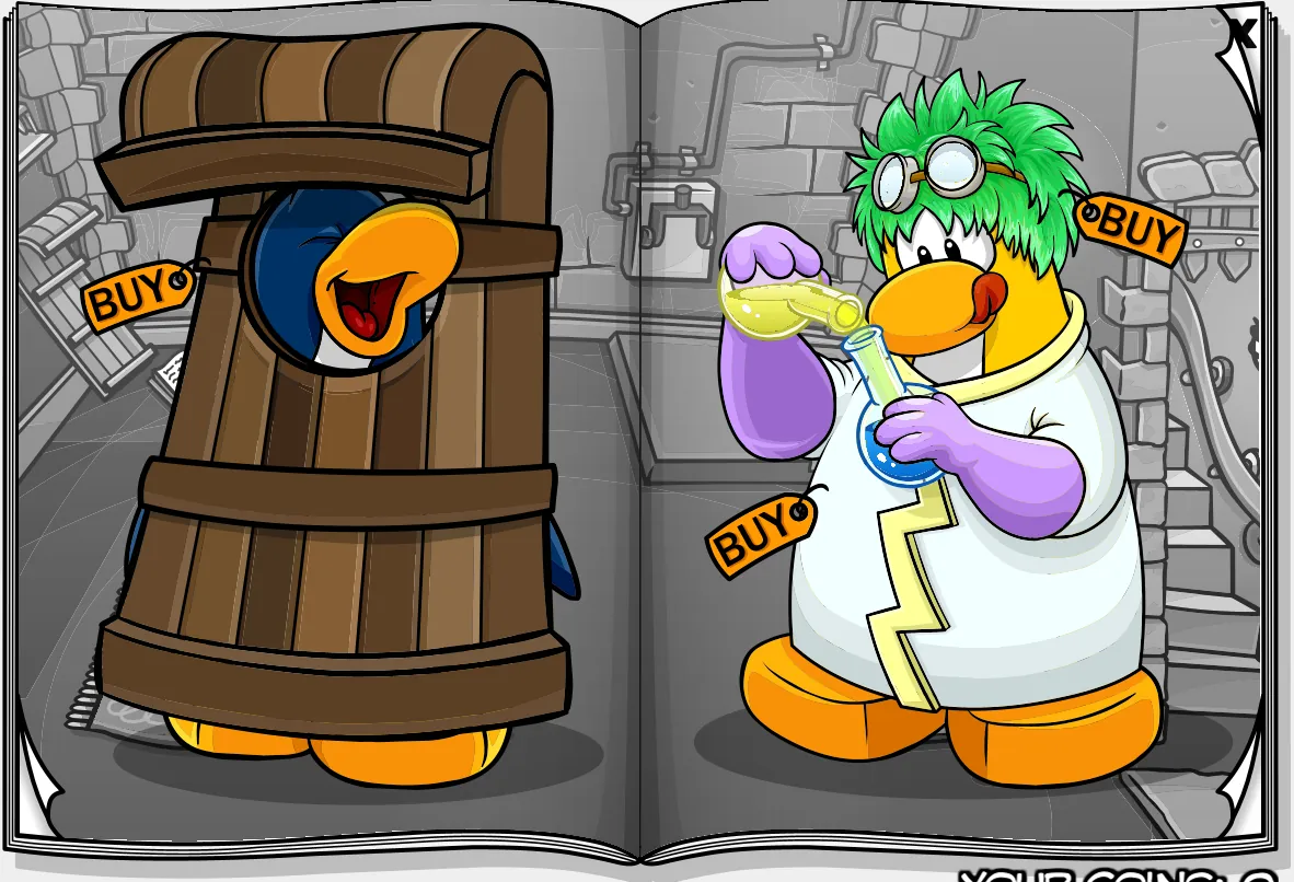 Costume Trunk: Night of the Living Sled: Live, pages 1 and 2