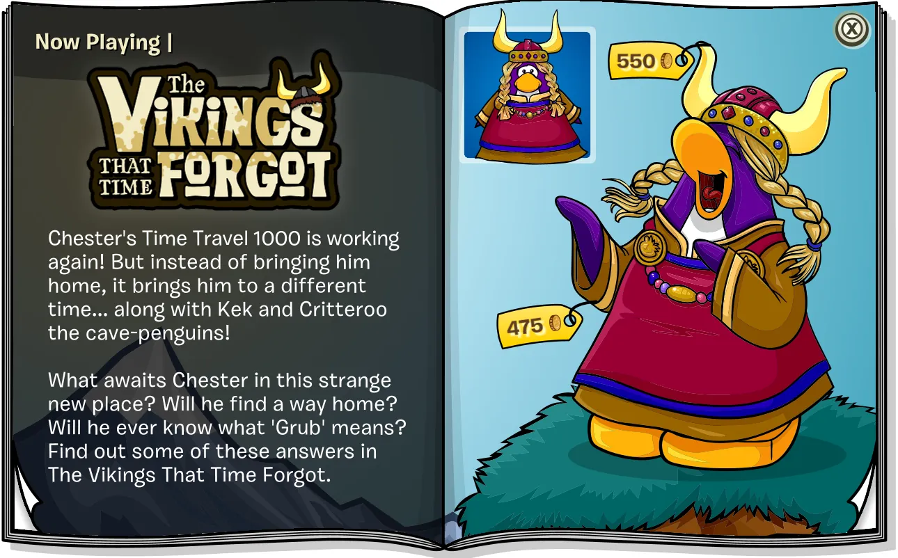 Costume Trunk: The Vikings That Time Forgot, pages 1 and 2