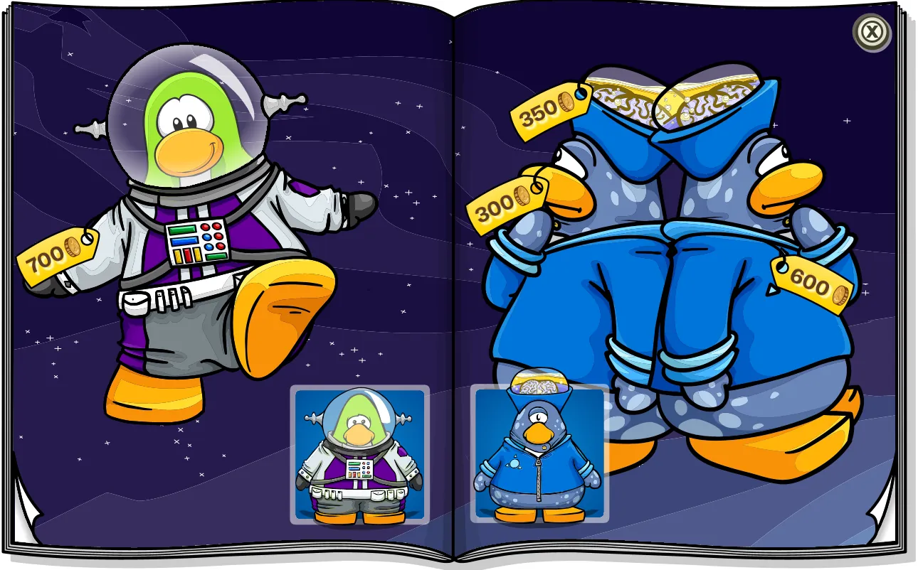 Costume Trunk: Space Adventure Planet Y, pages 3 and 4