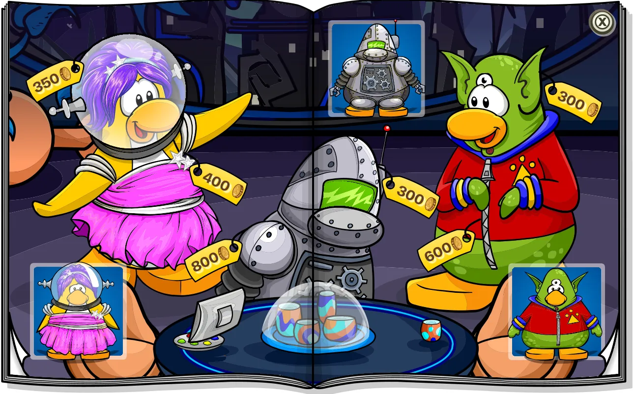 Costume Trunk: Space Adventure Planet Y, pages 5 and 6