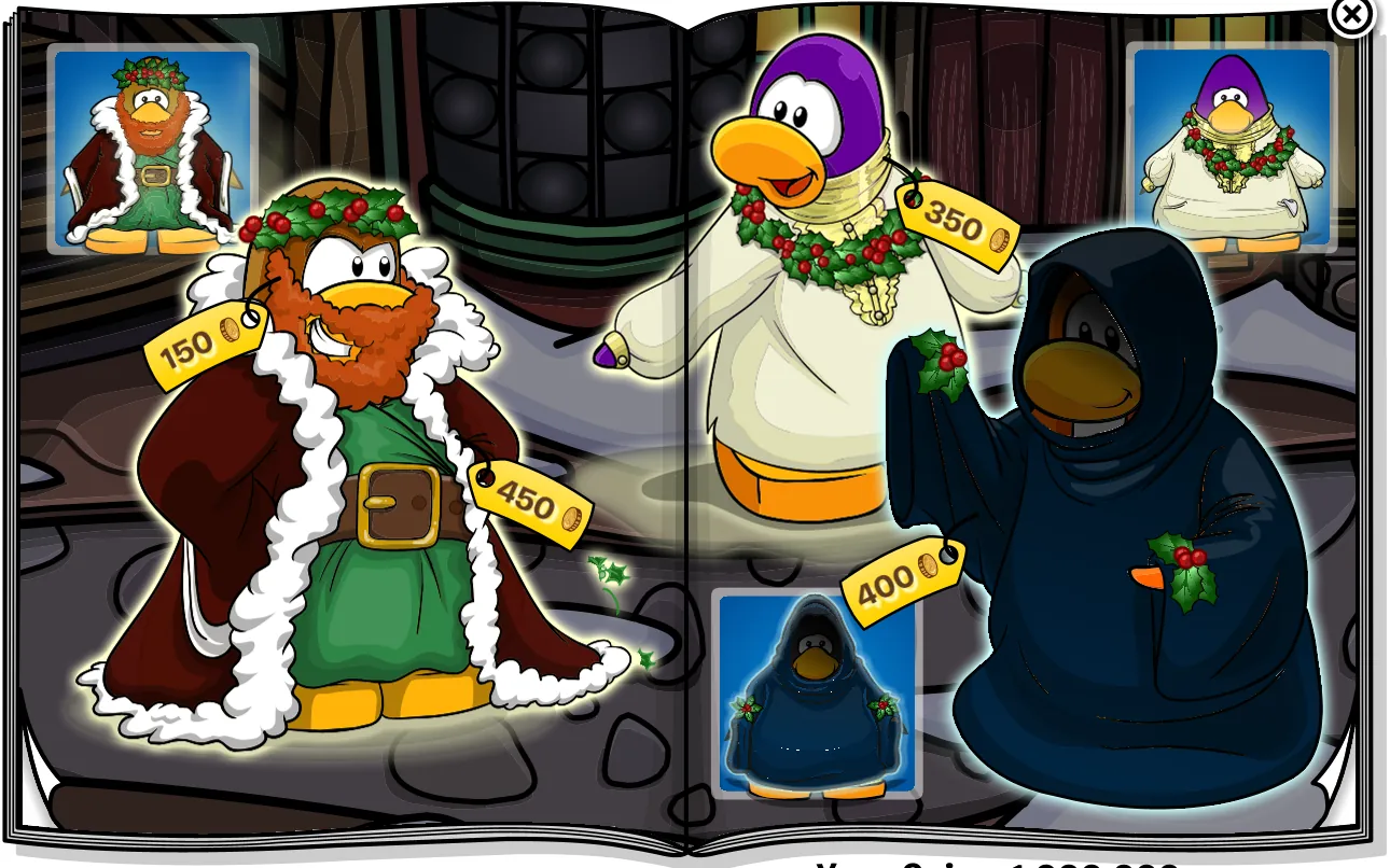 Costume Trunk: A Humbug Holiday, pages 3 and 4